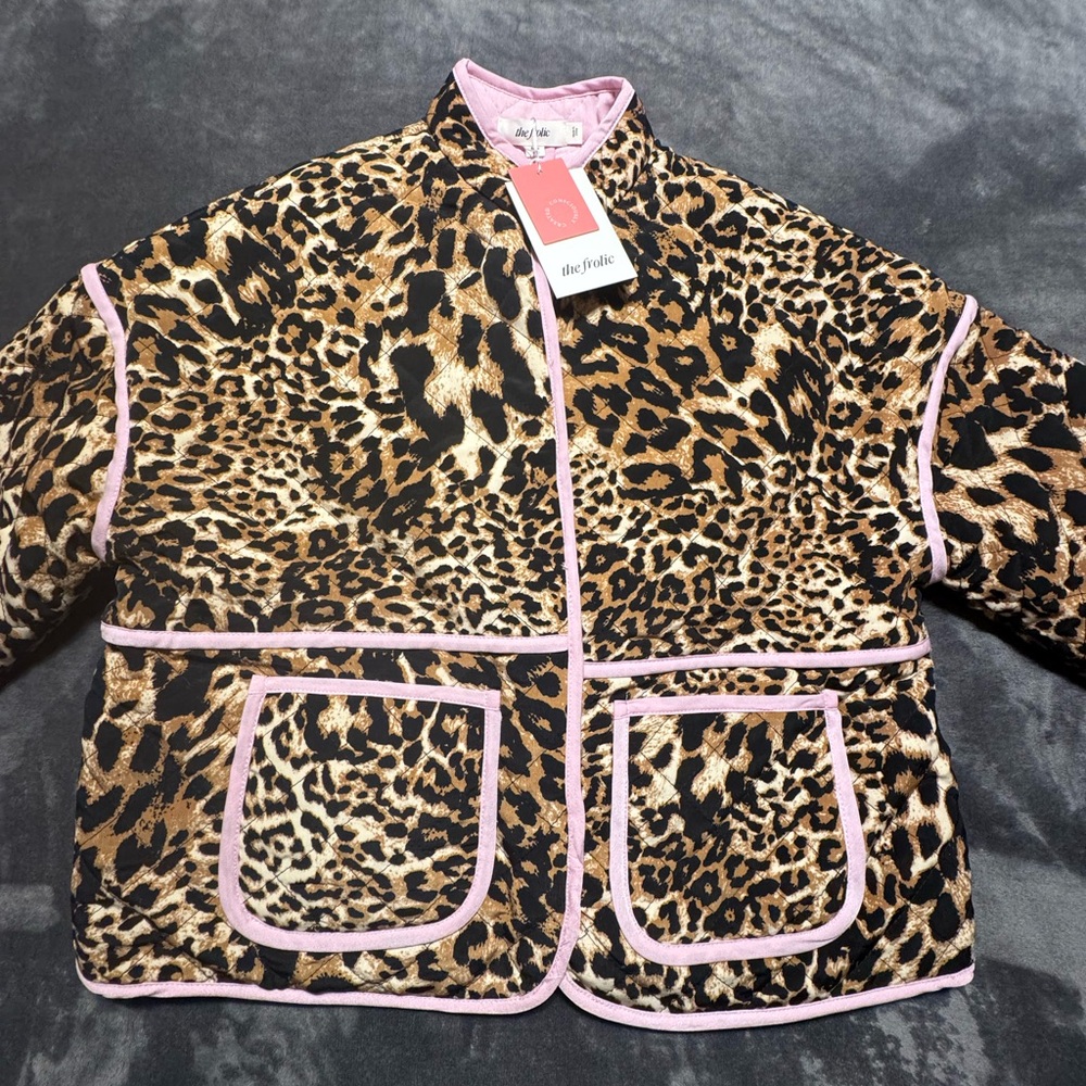 ASOS Brown and Pink Puffer Jacket